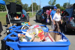 food drive with the Military Support Alliance Food Warriors Program