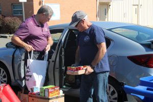 food drive with the Military Support Alliance Food Warriors Program