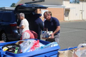 food drive with the Military Support Alliance Food Warriors Program