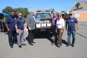 food drive with the Military Support Alliance Food Warriors Program