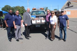 food drive with the Military Support Alliance Food Warriors Program