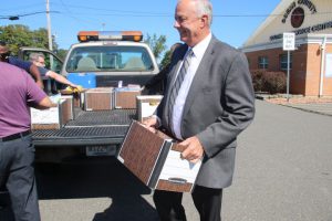 food drive with the Military Support Alliance Food Warriors Program