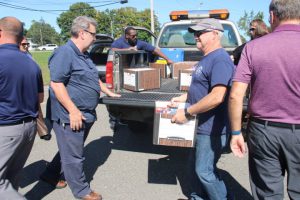 food drive with the Military Support Alliance Food Warriors Program