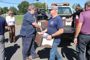 food drive with the Military Support Alliance Food Warriors Program