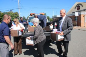 food drive with the Military Support Alliance Food Warriors Program