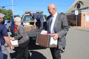food drive with the Military Support Alliance Food Warriors Program