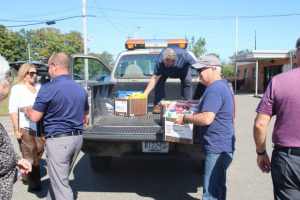 food drive with the Military Support Alliance Food Warriors Program