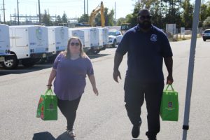 food drive with the Military Support Alliance Food Warriors Program