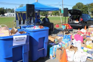 food drive with the Military Support Alliance Food Warriors Program