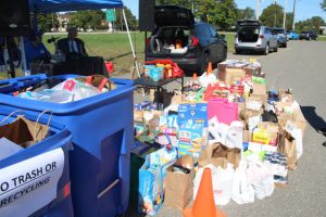 food drive with the Military Support Alliance Food Warriors Program