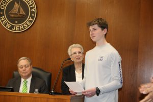 The Ocean County Board of Commissioners recently recognized three honorees from Ocean County for their contributions to environmental stewardship at its March 20 meeting