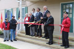 ribbon cutting ceremony at new Ocean County Veterans Service Bureau’s satellite office