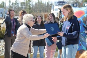 Director of the Ocean County Board of Commissioners Barbara Jo Crea praised the students as she highlighted their talents during a recognition ceremony