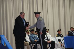 Ocean County Police Academy Basic Police Recruit Class No. 117 was recognized on June 7 during a graduation ceremony at Georgian Court University