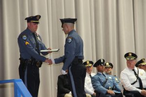 Ocean County Police Academy Basic Police Recruit Class No. 117 was recognized on June 7 during a graduation ceremony at Georgian Court University
