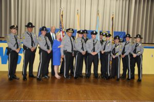 Ocean County Police Academy Basic Police Recruit Class No. 117 was recognized on June 7 during a graduation ceremony at Georgian Court University