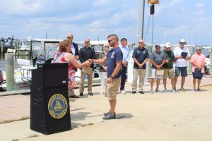 Ocean County’s Pumpout Boat program recognition ceremony