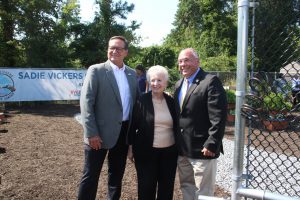 grand opening of the Sadie Vickers CommUnity Garden was celebrated with a ribbon cutting ceremony