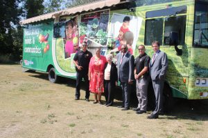 grand opening of the Sadie Vickers CommUnity Garden was celebrated with a ribbon cutting ceremony
