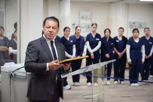 celebration of the opening of the OCVTS pre-nursing program's new training classrooms on the college's Toms River campus
