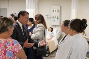 celebration of the opening of the OCVTS pre-nursing program's new training classrooms on the college's Toms River campus