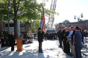 Day of Remembrance Ceremony at the County’s Sept. 11 monument