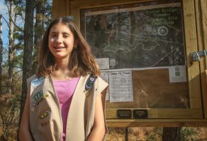The Ocean County Board of Commissioners recently recognized Sarah Mangum, from Barnegat Township, as she pursues her Silver Award in Girl Scouting