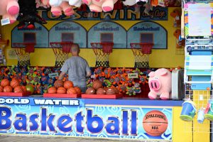 Ocean County Commissioner Robert Arace joins the NJ Attorney General's Office and the Ocean County Consumer Affairs Department to promote safe summers on the Seaside Boardwalk