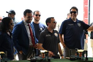 Ocean County Commissioner Robert Arace joins the NJ Attorney General's Office and the Ocean County Consumer Affairs Department to promote safe summers on the Seaside Boardwalk