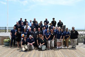 Ocean County Commissioner Robert Arace joins the NJ Attorney General's Office and the Ocean County Consumer Affairs Department to promote safe summers on the Seaside Boardwalk