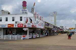 Ocean County Commissioner Robert Arace joins the NJ Attorney General's Office and the Ocean County Consumer Affairs Department to promote safe summers on the Seaside Boardwalk
