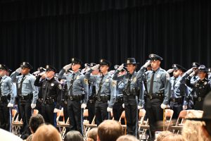 Basic Police Class 122 graduates from the Ocean County Police Academy