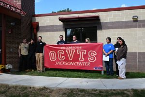 Ocean County Board of Commissioners celebrate facility upgrades with the Ocean County Vocational Technical Schools