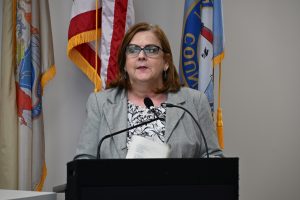 Ocean County Health Department celebrates a ribbon cutting ceremony of its new location in Lakewood Township, NJ