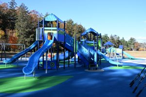 Ribbon cutting ceremony of the new playground at Ocean County Park