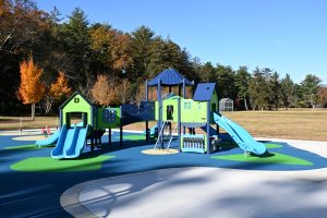 Ribbon cutting ceremony of the new playground at Ocean County Park