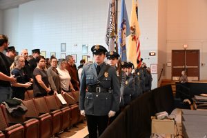 color guard at recruit graduation ceremony
