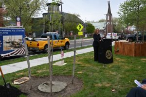 Ocean County celebrates Arbor Day with dedication of a Liberty Tree, an American elm that is a descendant of a tree that was alive during the American Revolution