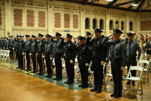 Ocean County Police Academy Basic Police Recruit Class No. 124 was recognized on May 8 during a graduation ceremony at the Georgian Court College, following the successful completion of five months of intensive training under the guidance of Ocean County Sheriff Michael G. Mastronardy.