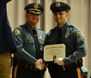 Ocean County Police Academy Basic Police Recruit Class No. 124 was recognized on May 8 during a graduation ceremony at the Georgian Court College, following the successful completion of five months of intensive training under the guidance of Ocean County Sheriff Michael G. Mastronardy.