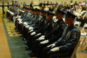 Ocean County Police Academy Basic Police Recruit Class No. 124 was recognized on May 8 during a graduation ceremony at the Georgian Court College, following the successful completion of five months of intensive training under the guidance of Ocean County Sheriff Michael G. Mastronardy.