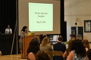 Ocean County Commissioner Director Frank Sadeghi and Deputy Director Jennifier Bacchione celebrated the outstanding educators recognized at the Annual Ocean County Teacher of the Year Recognition on May 19 at the RWJBarnabas Health Arena at Toms River High School North.