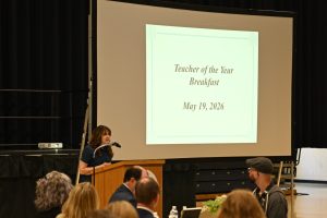 Ocean County Commissioner Director Frank Sadeghi and Deputy Director Jennifier Bacchione celebrated the outstanding educators recognized at the Annual Ocean County Teacher of the Year Recognition on May 19 at the RWJBarnabas Health Arena at Toms River High School North.