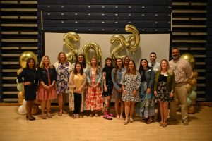 Ocean County Commissioner Director Frank Sadeghi and Deputy Director Jennifier Bacchione celebrated the outstanding educators recognized at the Annual Ocean County Teacher of the Year Recognition on May 19 at the RWJBarnabas Health Arena at Toms River High School North.