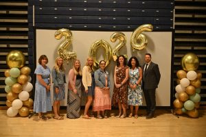 Ocean County Commissioner Director Frank Sadeghi and Deputy Director Jennifier Bacchione celebrated the outstanding educators recognized at the Annual Ocean County Teacher of the Year Recognition on May 19 at the RWJBarnabas Health Arena at Toms River High School North.
