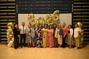 Ocean County Commissioner Director Frank Sadeghi and Deputy Director Jennifier Bacchione celebrated the outstanding educators recognized at the Annual Ocean County Teacher of the Year Recognition on May 19 at the RWJBarnabas Health Arena at Toms River High School North.