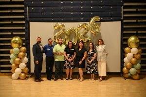 Ocean County Commissioner Director Frank Sadeghi and Deputy Director Jennifier Bacchione celebrated the outstanding educators recognized at the Annual Ocean County Teacher of the Year Recognition on May 19 at the RWJBarnabas Health Arena at Toms River High School North.