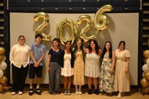 Ocean County Commissioner Director Frank Sadeghi and Deputy Director Jennifier Bacchione celebrated the outstanding educators recognized at the Annual Ocean County Teacher of the Year Recognition on May 19 at the RWJBarnabas Health Arena at Toms River High School North.