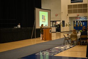 Ocean County Commissioner Director Frank Sadeghi and Deputy Director Jennifier Bacchione celebrated the outstanding educators recognized at the Annual Ocean County Teacher of the Year Recognition on May 19 at the RWJBarnabas Health Arena at Toms River High School North.