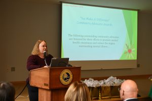 Community Advocate Awardees and the winners of the Creative Expression and 'What A Difference A Friend Makes' Contests are honored at the annual Celebrating Wellness event.